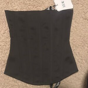 Elegant Black Corset Top